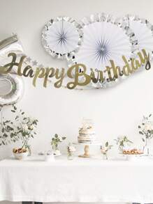 1pc Birthday Party Pull Flag - Multicolor - View 1