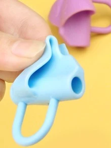 6 piezas Empuñadura de lápiz de color al azar - Multicolor - Ver 4