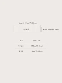 Hollow Out Fringe Trim Scarf - Red - View 3