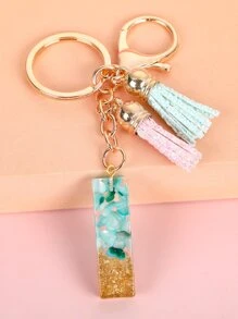 流蘇墜飾鑰匙圈 - 彩色 - 查看 2