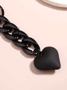 Heart Charm Keychain Valentine's Day Car Accessories Bag Charm School Cute Goth Y2k