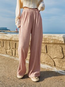 DAZY Slant Pocket Wide Leg Pants,Teacher Pants