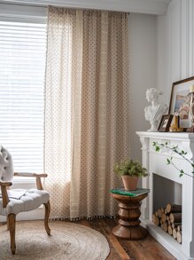 Rèm đơn trang trí tua - Nhiều màu - Xem 6