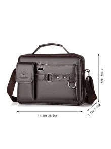 WEIXIER New Retro Messenger Bag, Shoulder Bag, Chest Bag, Crossbody Bag, Waist Bag, Handbag For Men, Large Capacity, Convenient Carrying, Simple & Casual Style, Multi-Color, Suitable For Students, Gatherings, Short Trips Winter Brown Bag Back To School Valentine Gifts Vintage Vacation Gift Bag Pack Cross Body Bag Spring Vintage Bags School Supplies Purse Sling Bag Sling Bag For Men Office Bag Sling Bag Laptop Bag Side Bags For Men New Life Items For Students Men Essentials Small Bag For Men Retro Bag Body Bag For Men - Brown - View 4