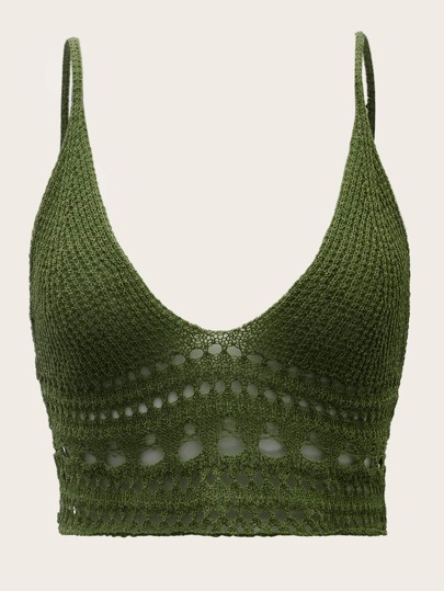 Solid Cut-out Knit Top