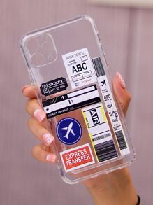 Funda de celular transparente etiqueta patrón - Multicolor - Ver 7