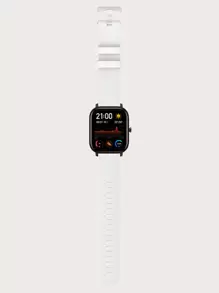 1pc Plain Watchband Compatible With Amazfit GTS - White - View 4