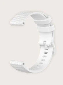 1pc Plain Watchband Compatible With Amazfit GTS - White - View 8