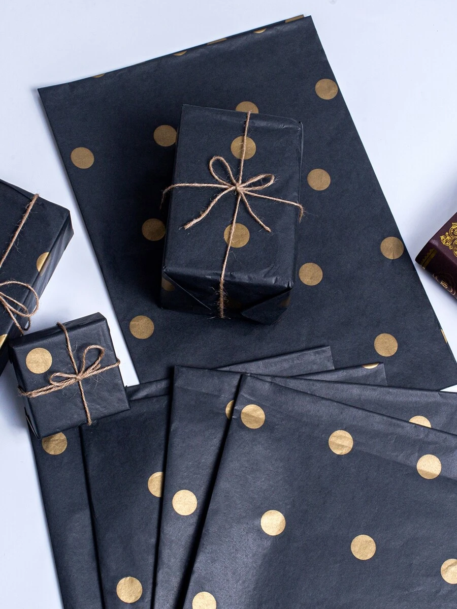 5 cái Polka Dot Pattern Flower Wrapping Paper - Nhiều màu - Xem 1