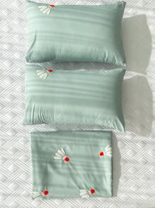 Badminton Tufted Duvet Cover Set Without Filler - Green - View 4