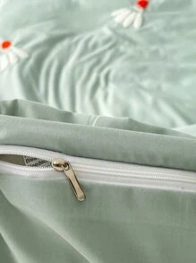 Badminton Tufted Duvet Cover Set Without Filler - Green - View 7