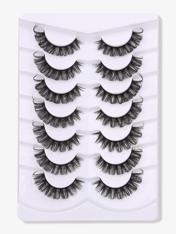 Himirell 7 Paare/set Mode Falsche Wimpern Im Crisscross-stil