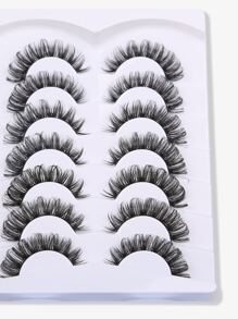 Himirell 7pairs/Set Crisscross Style Fashion False Eyelashes Strip Lashes, Lashes, Eyelashes, Fake Lashes - Black - View 6