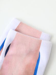 Knöchelsocken mit Fuß Muster