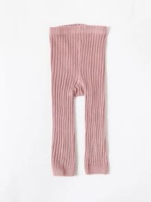 小女童素色褲襪 - 粉色 - 查看 2