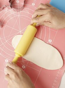 1入組小尺寸塑膠擀麵棍、烘焙工具，用於製作餃子、披薩、麵條等 - 彩色 - 查看 4