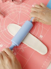 1入組小尺寸塑膠擀麵棍、烘焙工具，用於製作餃子、披薩、麵條等 - 彩色 - 查看 7