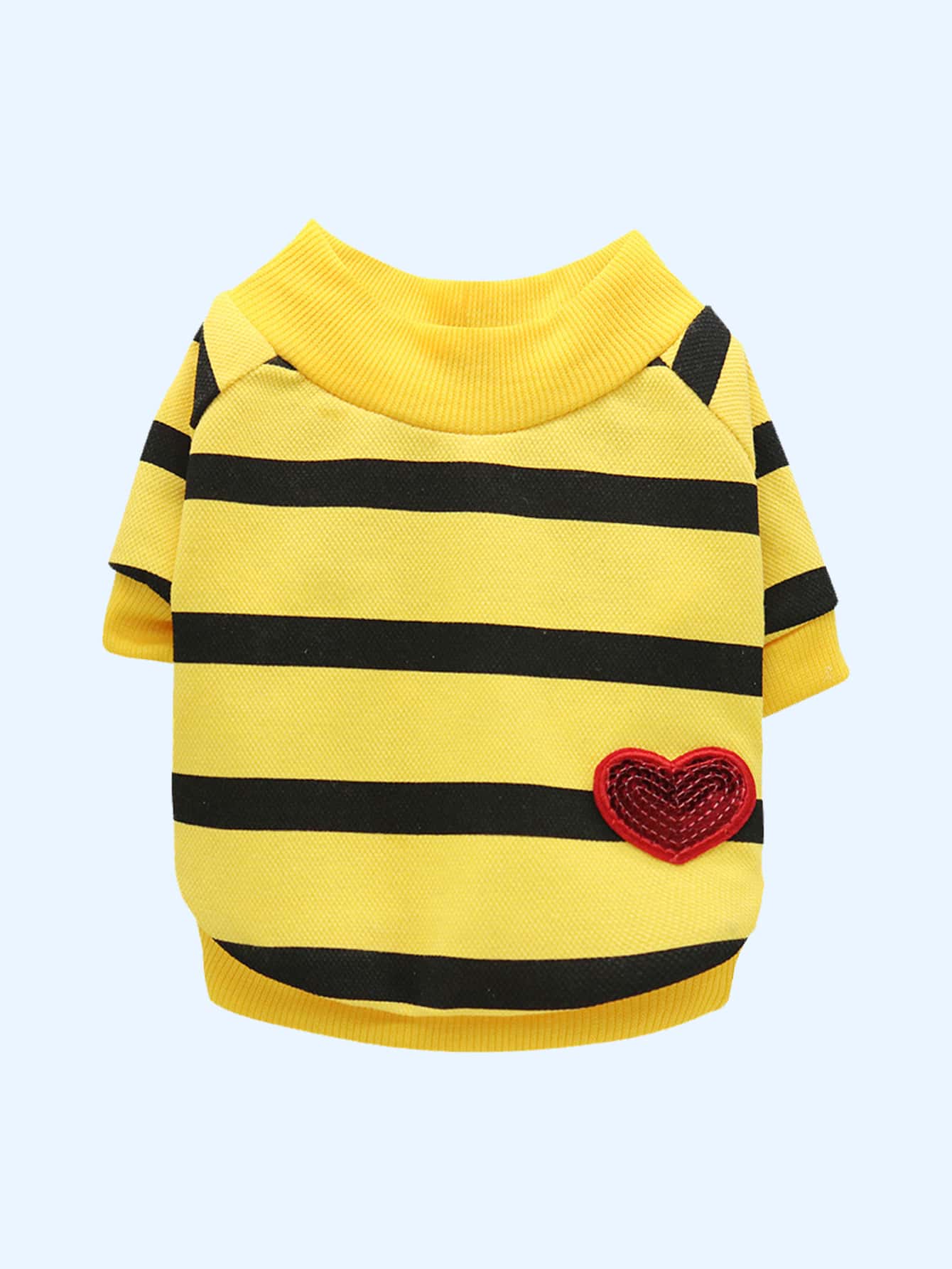Striped Print Pet Sweatshirt - Multicolor - View 1