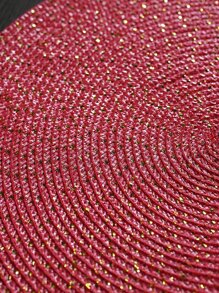 Tapete de comedor de costura de polipropileno rojo, 1 pieza-6 piezas - Rojo - Ver 5