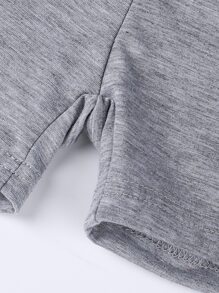 SHEIN Explorewe Toddler Boys 3pcs Animal Print Tee & 3pcs Shorts - Multicolor - View 4