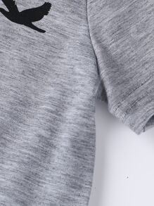 SHEIN Explorewe Toddler Boys 3pcs Animal Print Tee & 3pcs Shorts - Multicolor - View 5