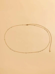 Cadena para cintura minimalista - Amarillo Oro - Ver 3