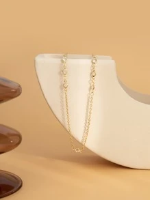 Cadena para cintura minimalista - Amarillo Oro - Ver 2