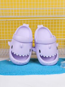 Zuecos y sandalias de tiburón para niñas con diseño de tiburón - Morado - Ver 5