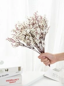 1/3 束人造满天星花束，适用于婚礼、家居装饰、餐厅、卧室、花瓶、装饰品、户外花园、花篮、情人节礼物、派对和聚会、DIY花环、工艺材料 - 彩色 - 查看 4