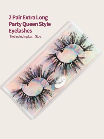 Magefy 2 Paires De Faux Cils Naturels Épais Et Bouclés Complets, Cils Moelleux Pour Utilisation Lors De Soirées, Essentiels De Voyage