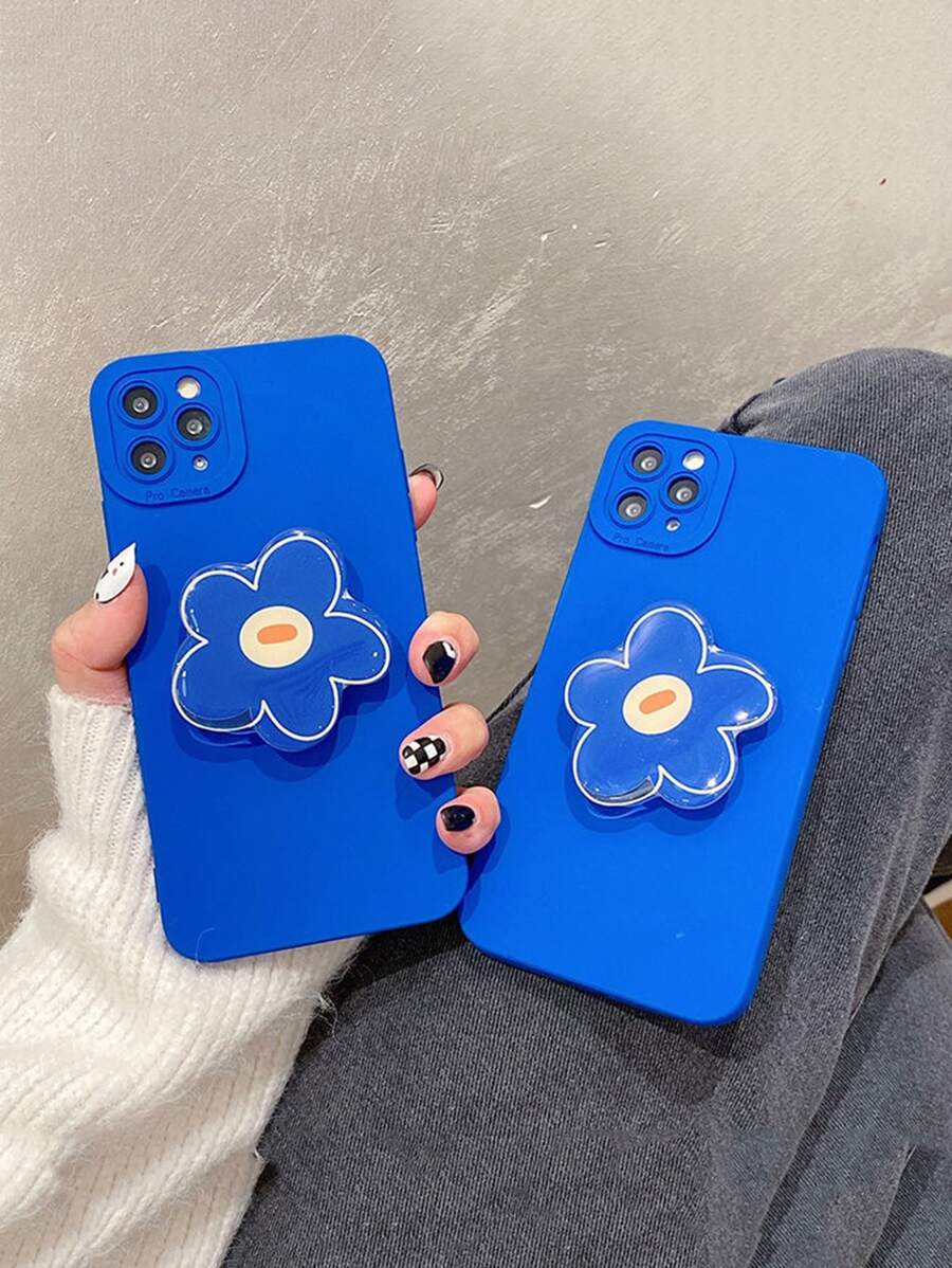 坚固耐用的手机壳,带有突出的手机握持感,国际版,非国内版 - 藍色 - 查看 1