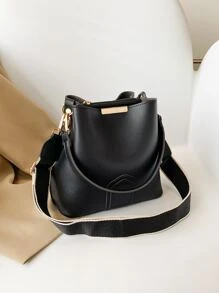 CONTAINEVERY Minimalist Metal Decor Bucket Bag