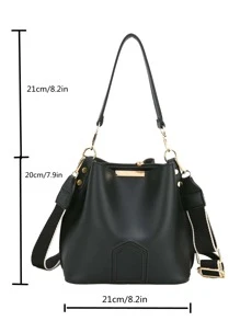 CONTAINEVERY Minimalist Metal Decor Bucket Bag