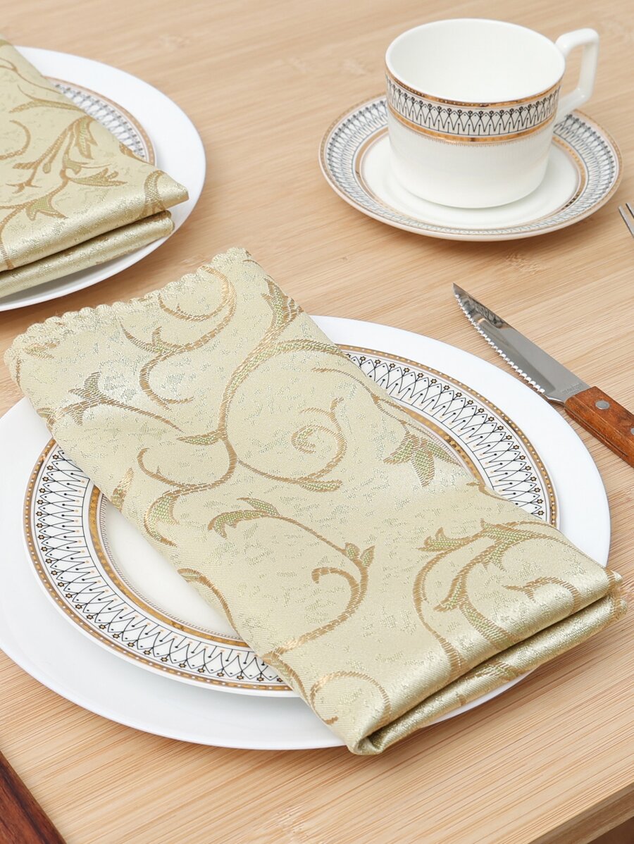 1pc Jacquard Cloth Napkin - Multicolor - View 1