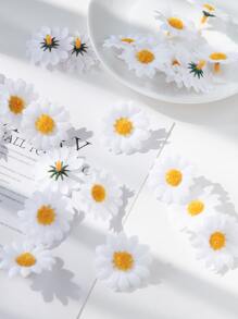 20/60pcs Artificial Daisies, Sun Flowers, DIY Wreath Materials, Birthday Party Decoration, Wedding Flower Basket, Bride Holding Flowers, Home Decoration, Dining Room, Bedroom, Windowsill Decoration, Vase Decorations, Valentine's Day Gift New Year Decoration, Outdoor Garden, Start Of School Season - Multicolor - View 1
