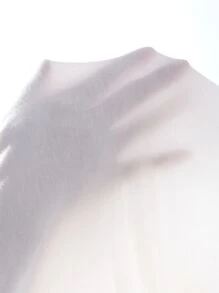 SHEIN ChicEase Off Shoulder Flounce Sleeve Ruffle Hem Crop Top - White - View 8