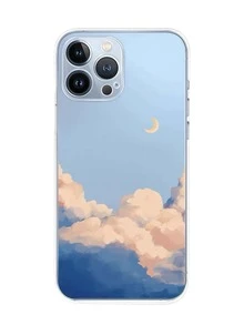 Cloud Print Phone Case - Multicolor - View 1