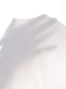 SHEIN SXY One Shoulder Split Thigh Bodycon Dress - White - View 6