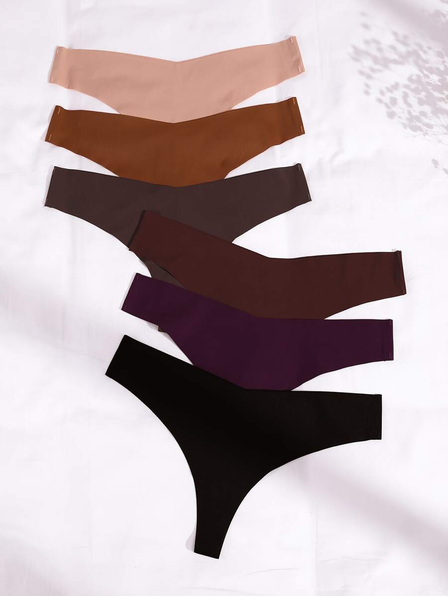 6packs No Show Sexy Panties - Multicolor - View 1