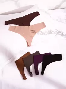 6packs No Show Sexy Panties - Multicolor - View 5