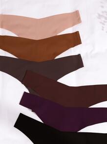 6packs No Show Sexy Panties - Multicolor - View 6