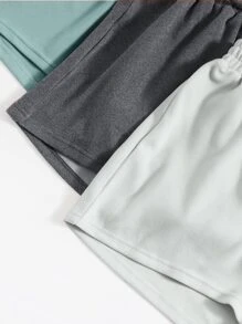 6pcs Solid Tank Top & Shorts Lounge Set Outfit - Multicolor - View 6