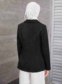 Chiquease 西裝領雙排釦翻蓋細節西裝外套