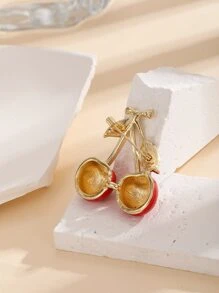 Cherry Shaped Brooch