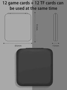 12pcs Game Cartridges + 12pcs TF Cards Storage Box For - Black - View 4