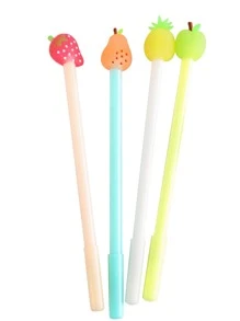 4入組水果設計隨機中性筆 - 彩色 - 查看 3