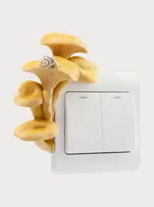 1 件蘑菇开关墙贴，贴纸，墙贴花，乙烯基贴花用于家居装饰，春季装饰品让您的家焕然一新，Rama 装饰贴纸 - 彩色 - 查看 2