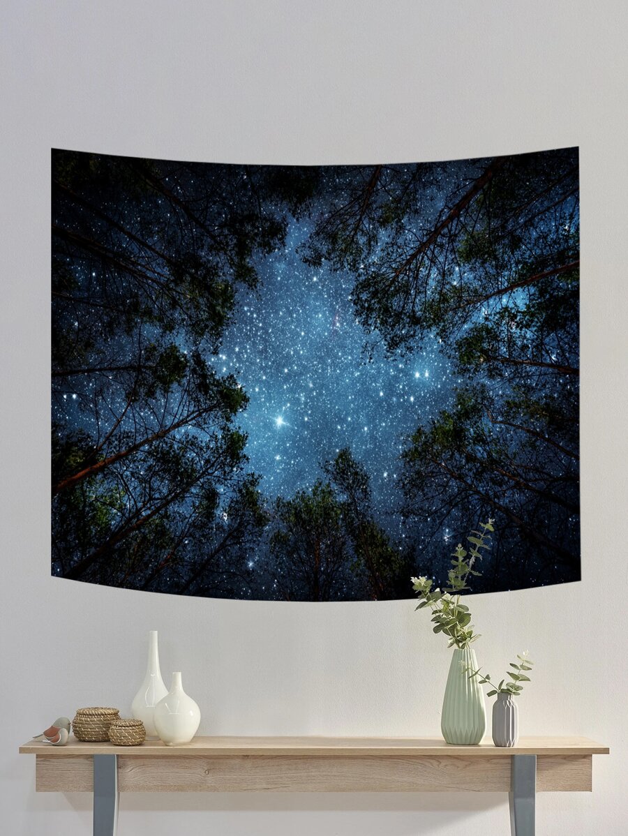 Tấm Thảm In Galaxy, Cờ Cho Phòng, Trang Trí Phòng, Tấm Thảm, Trang Trí Tường - Nhiều màu - Xem 1