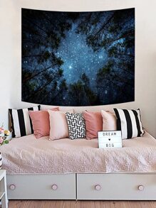 Tấm Thảm In Galaxy, Cờ Cho Phòng, Trang Trí Phòng, Tấm Thảm, Trang Trí Tường - Nhiều màu - Xem 3