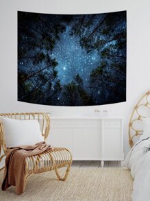 Tấm Thảm In Galaxy, Cờ Cho Phòng, Trang Trí Phòng, Tấm Thảm, Trang Trí Tường - Nhiều màu - Xem 4